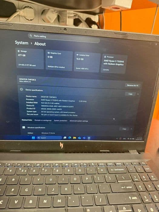 HOPE AMANET P2 - Acer Nitro V1 / Amd Ryzen 5 7535HS/ rtx 3050 6Gb Bucuresti Sectorul 5