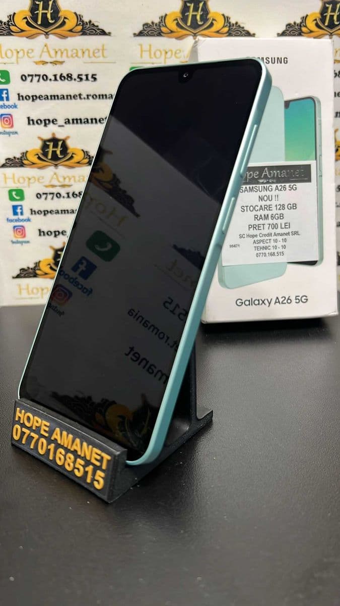 Hope Amanet P3 SAMSUNG A26 5G 128GB / 6GB RAM Nou !! Bucuresti Sectorul 6