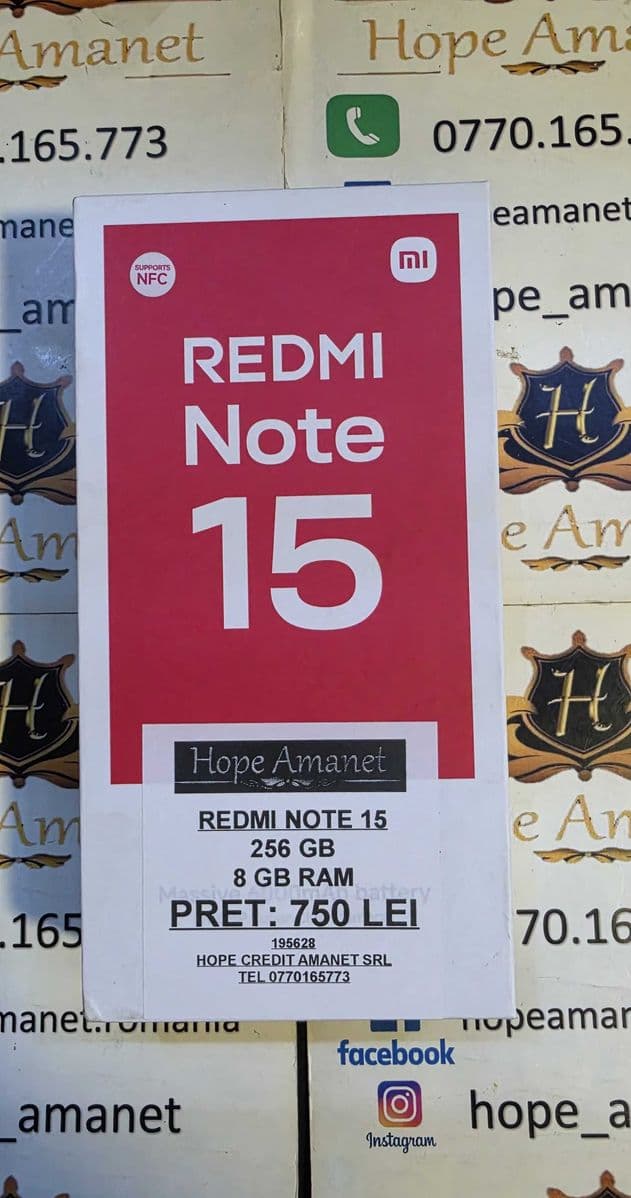 Hope Amanet P6 REDMI NOTE 15 Bucuresti Sectorul 4