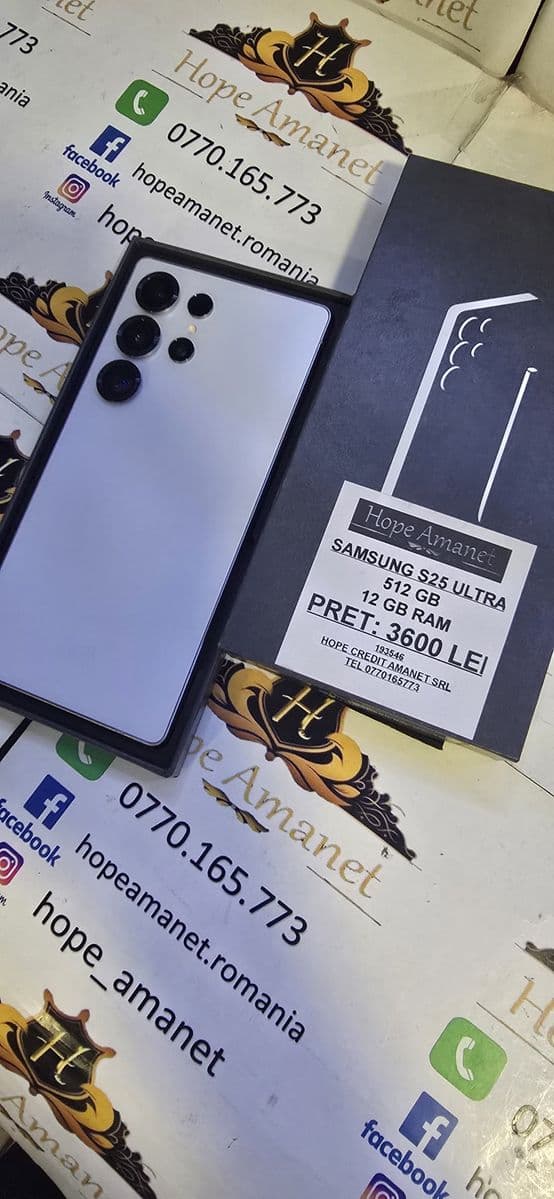 Hope Amanet P6 Samsung S25 Ultra 512 gb Bucuresti Sectorul 4