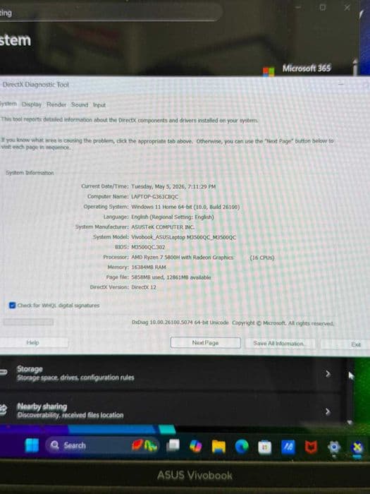HOPE AMANET P2 - Asus Vivobook / Amd Ryzen 5 5800H / 16 Gb Ram / Nvidia Geforce RTX 3050 Bucuresti Sectorul 5