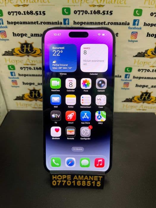 Hope Amanet P3 Iphone 14 pro max / 128 gb / 87% Baterie / display schimbat Bucuresti Sectorul 6