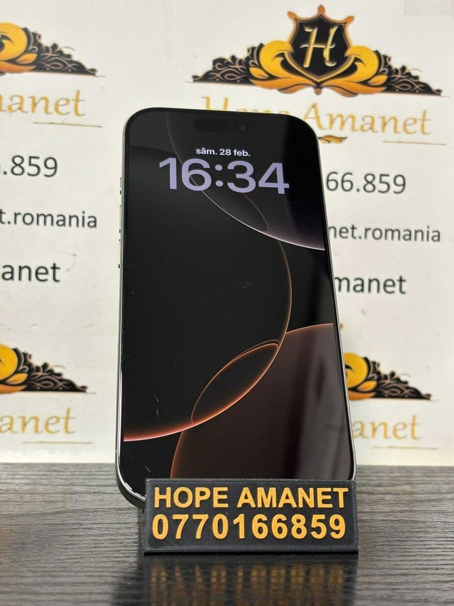 Hope Amanet P10/iPHONE 16 PRO,128 GB / BATERIE 99% Bucuresti Sectorul 5
