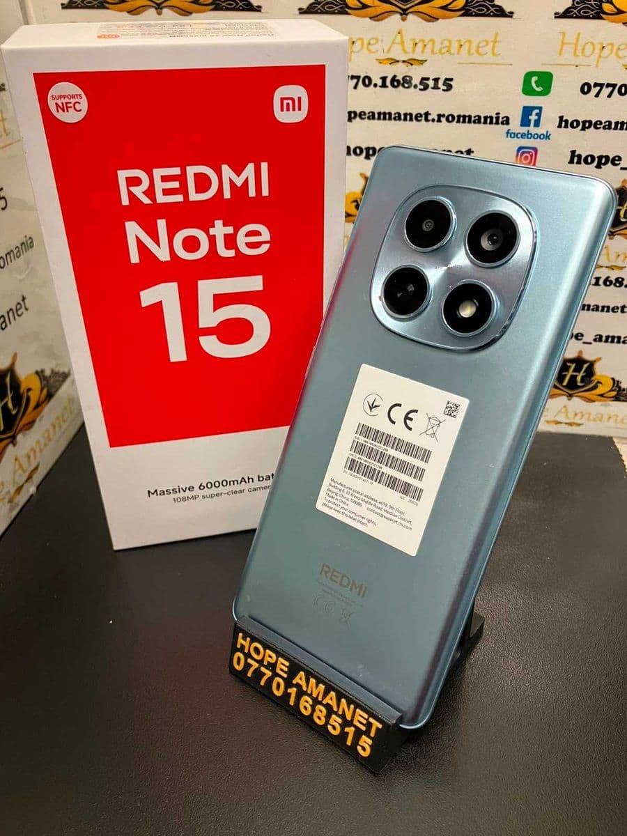 Hope Amanet P3 Redmi Note 15 / 256 gb Bucuresti Sectorul 6