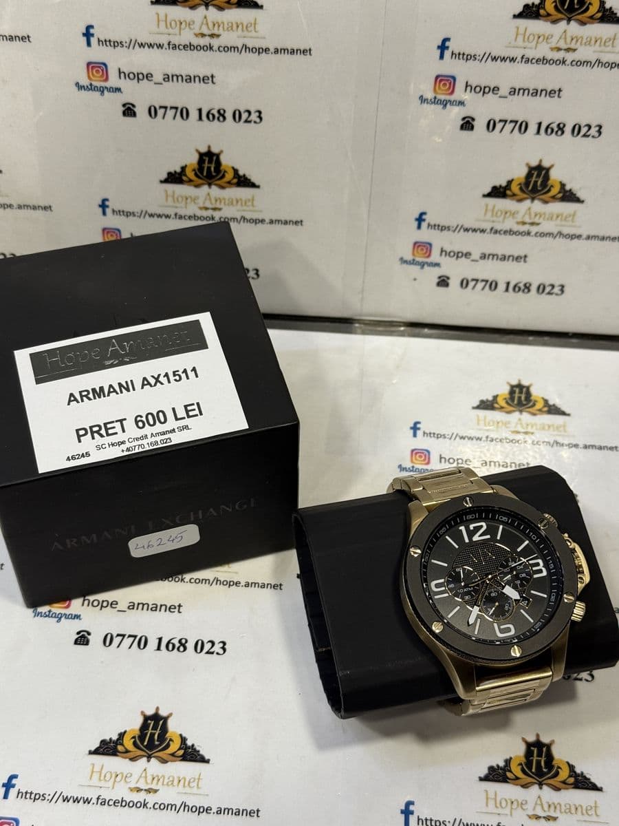 Hope Amanet P7 Ceas Armani Exchange Ax1511 Bucuresti Sectorul 6