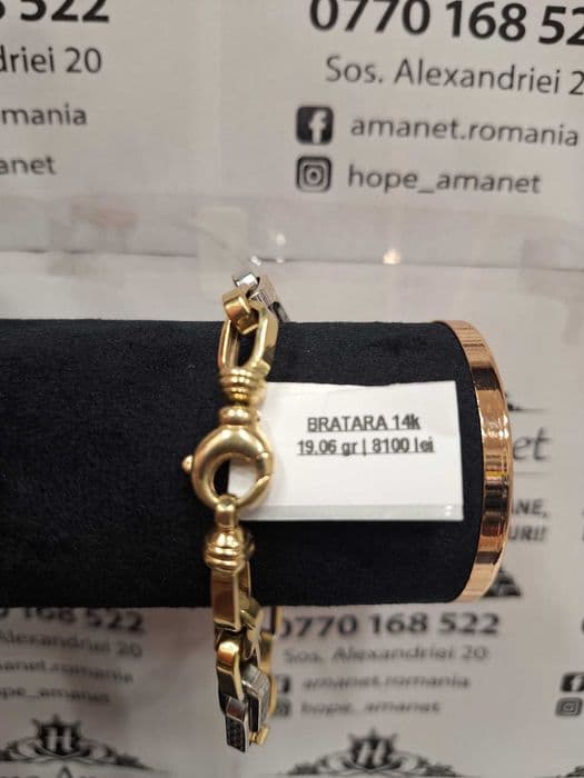 Hope Amanet P1/BRATARA AUR 14K/COD 99248/23cm Bucuresti Sectorul 5