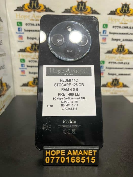 Hope Amanet P3 REDMI 14C 128GB / 4 GB RAM Bucuresti Sectorul 6
