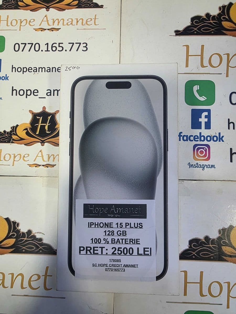 Hope Amanet P6 IPHONE 15 PLUS Bucuresti Sectorul 4