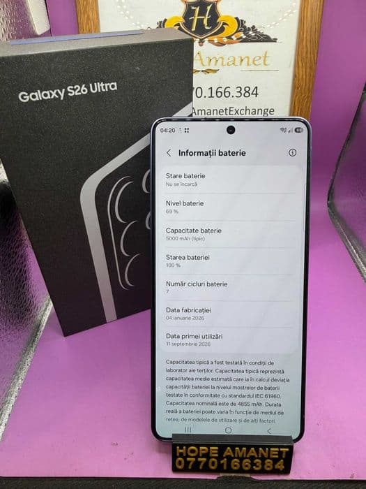 HOPE AMANET P2-Samsung s26 ultra 256 GB/12 RAM Bragadiru