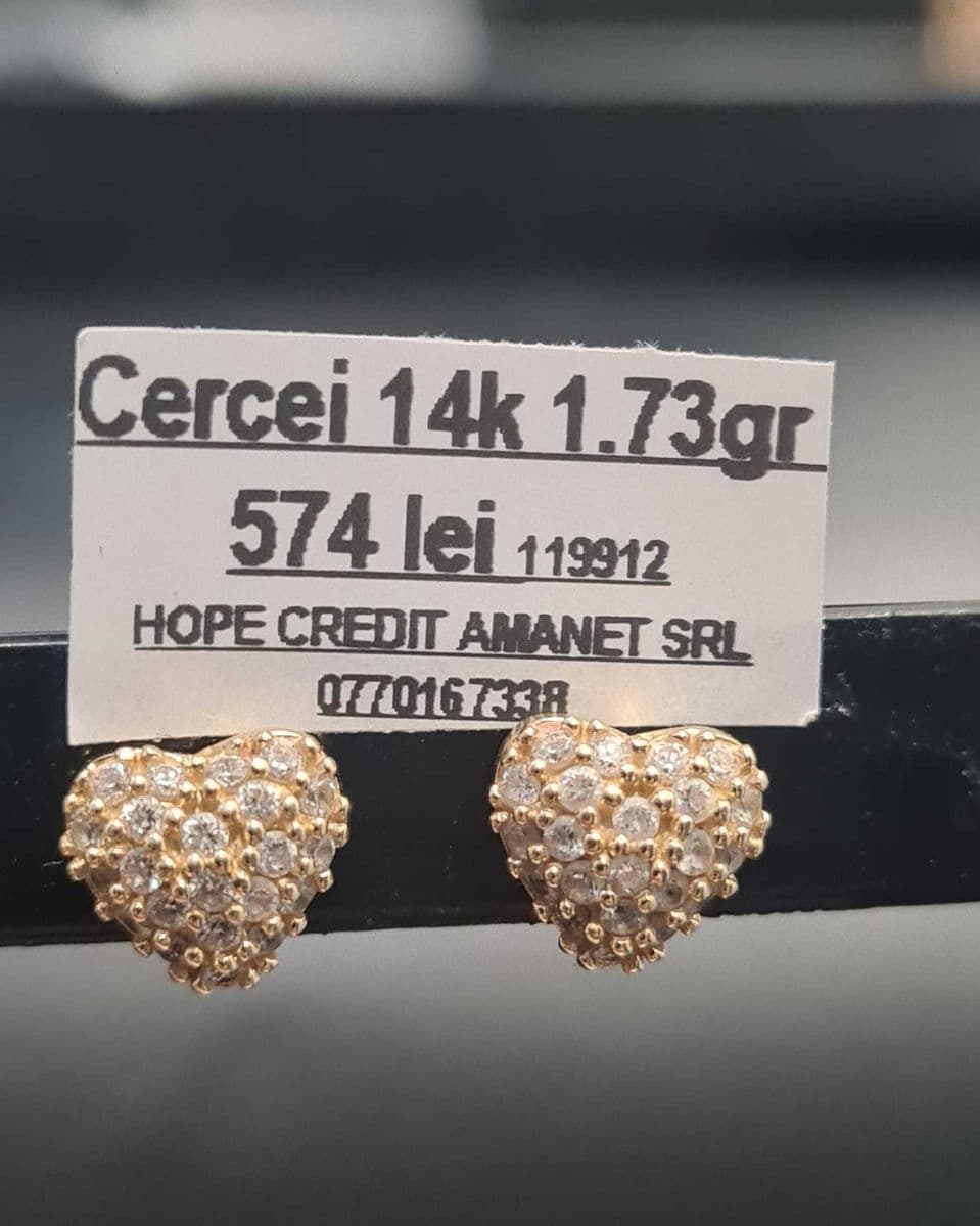 HOPE AMANET P8 Cercei de aur 14k 1.73 gr Bucuresti Sectorul 6