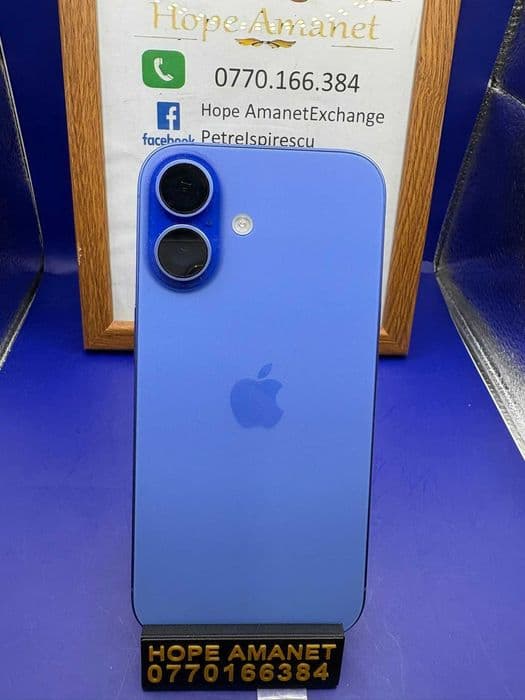 HOPE AMANET P2-Iphone 16 128 GB/100% BAT-150 cicl Bucuresti Sectorul 5