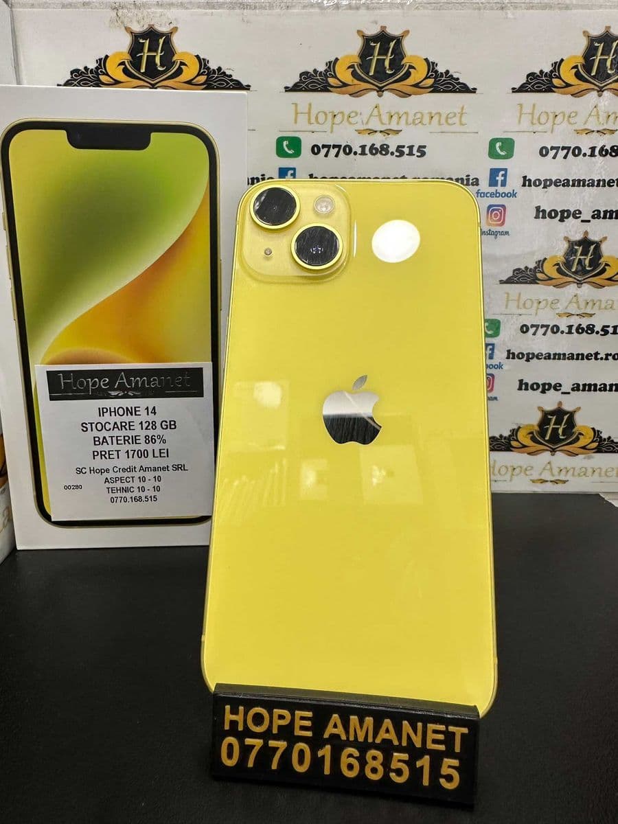 Hope Amanet P3 Iphone 14 Stocare 128 GB BAT 86% Bucuresti Sectorul 6
