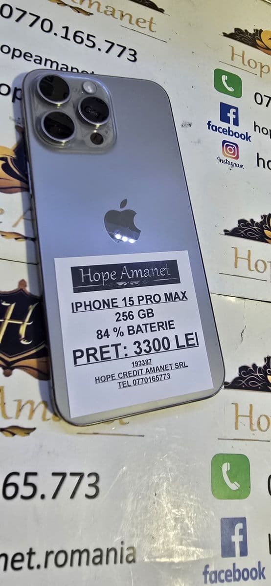 Hope Amanet P6 iphone 15 Pro Max Bucuresti Sectorul 4