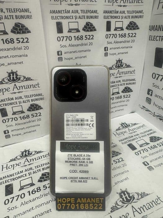 Hope Amanet P1/ZTE BLADE A 35e/COD 42089 Bucuresti Sectorul 5