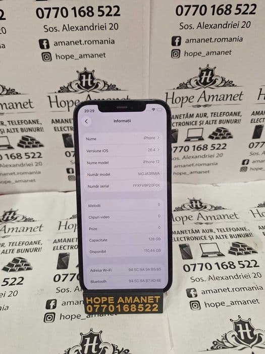 Hope Amanet P1/ iPhone 12 128 gb 76% #41409 Bucuresti Sectorul 5