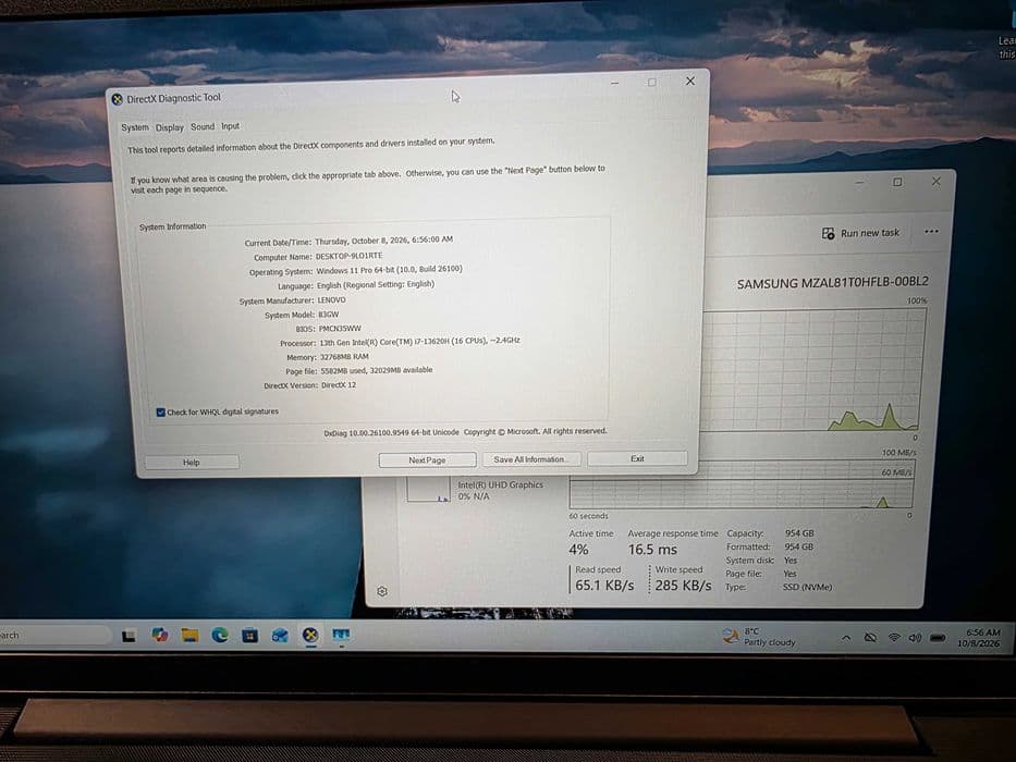 Hope Amanet P10/Laptop Lenovo V15 G5 IRL i7 13th 32GB RAM DDR5 SSD 1TB - NOU - Bucuresti Sectorul 6