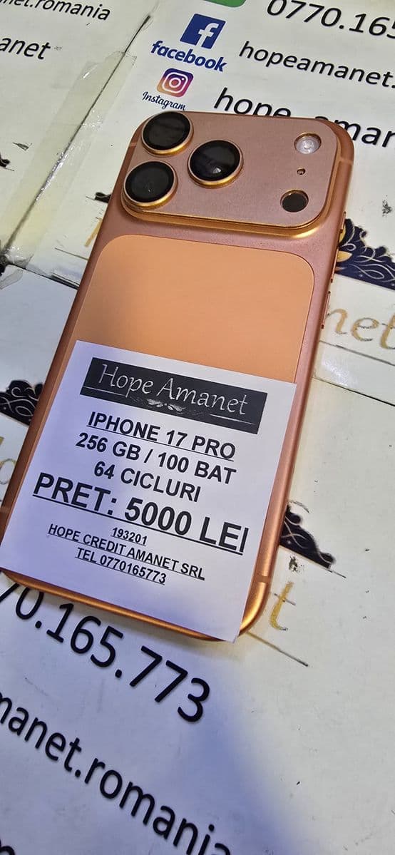 Hope Amanet P6 iphone 17 Pro Bucuresti Sectorul 4