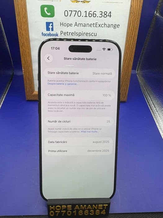 HOPE AMANET P2-Iphone air 256 GB/100% BAT-25 cicl Bucuresti Sectorul 6