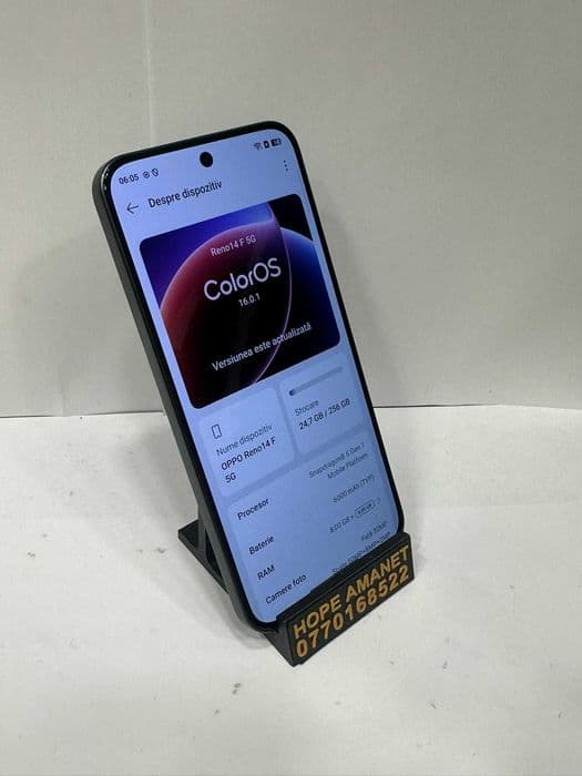 Hope Amanet P1/ Oppo Reno 14F 256 GB 8 GB RAM 37828 Bucuresti Sectorul 6