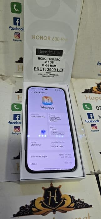 Hope Amanet P6 Honor 600 Pro Bucuresti Sectorul 4