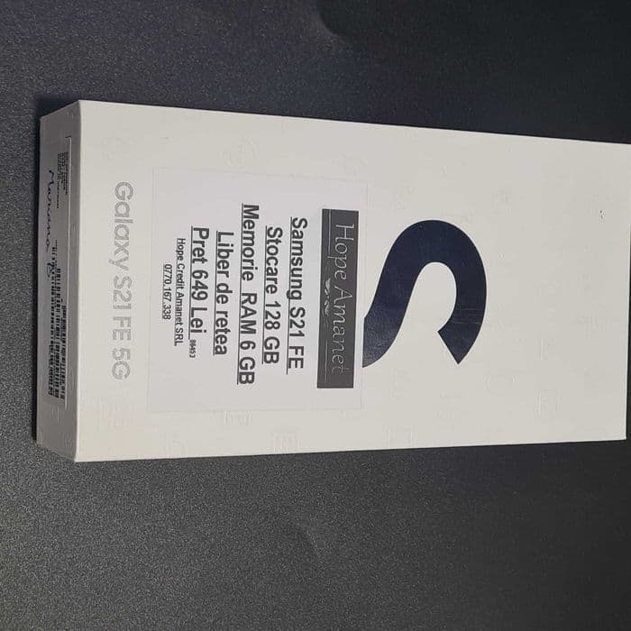 HOPE AMANET P8 Samsung S21 Fe 128gb 6 gb ram Cutie Bucuresti Sectorul 6