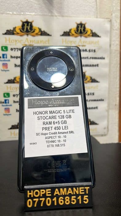 Hope Amanet P3 Honor Magic 5 Lite 128 GB / 6+5 GB RAM Bucuresti Sectorul 6