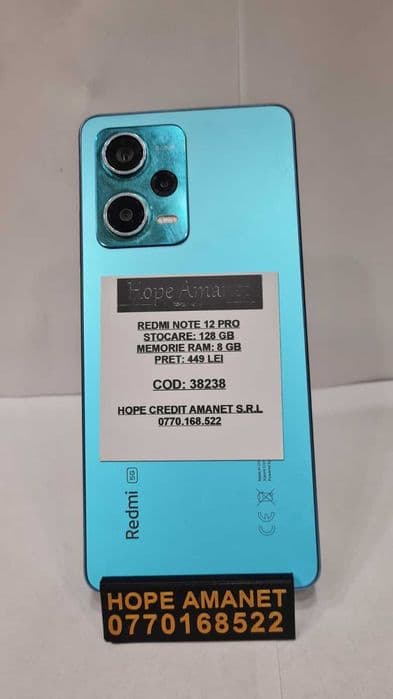 Hope Amanet P1/REDMI NOTE 12PRO 128GB/8GB RAM #38238 Bucuresti Sectorul 5