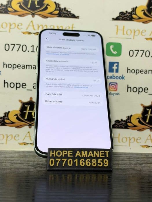 Hope Amanet P10/iPHONE 15 PLUS 128 GB SPATE FISURAT Bucuresti Sectorul 6