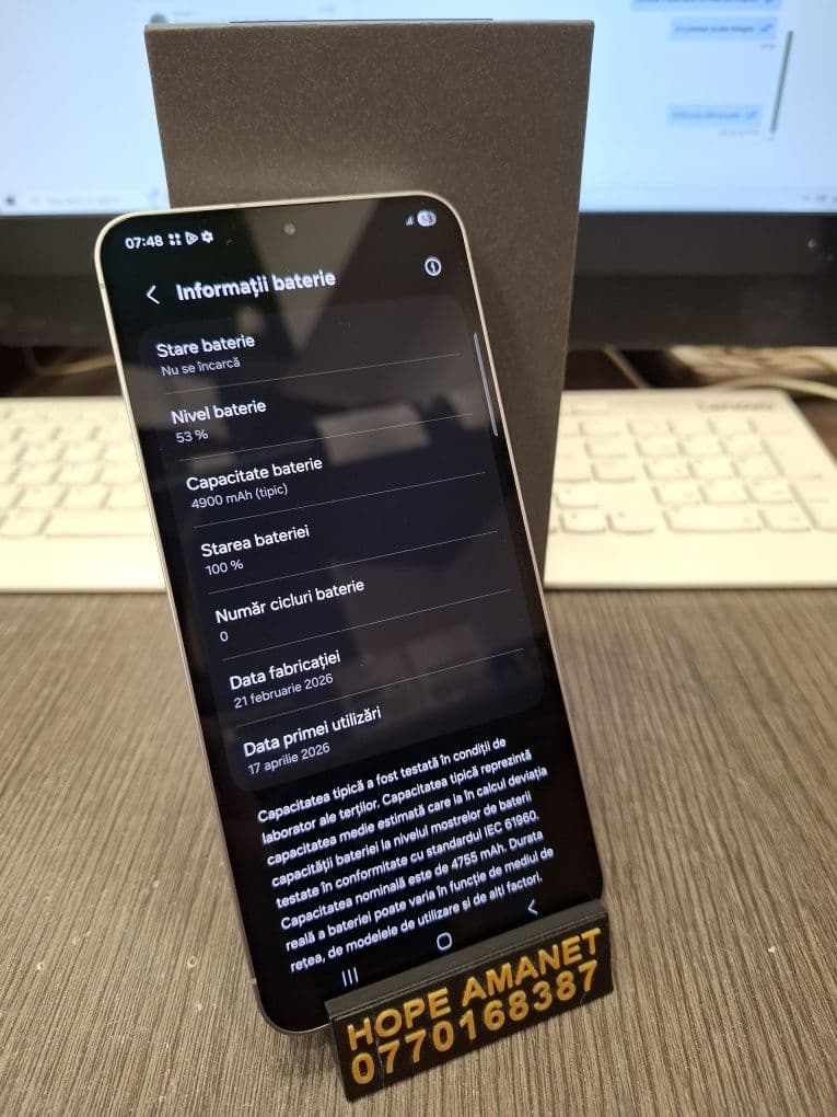 Hope Amanet P4-Samsung S25 FE 128Gb 0 Cicluri Bucuresti Sectorul 1