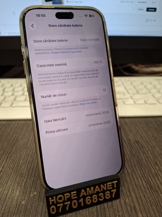 Hope Amanet P4-Iphone 18 Pro 256Gb 100%Bat 13Cicl Bucuresti Sectorul 1