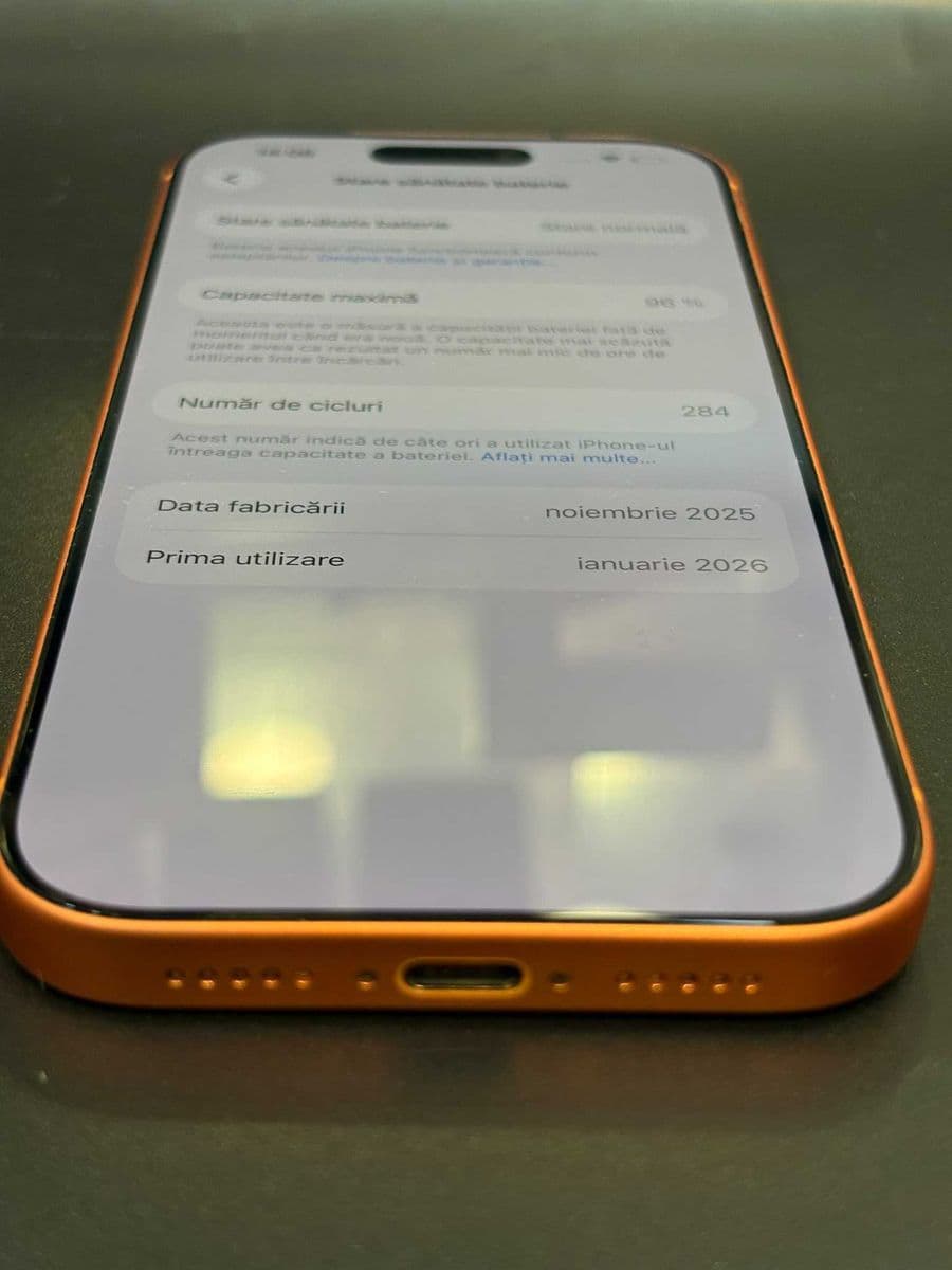 HOPE AMANET P8 Iphone 17 Pro 256 Gb 96% Baterie 284 cicluri Bucuresti Sectorul 6