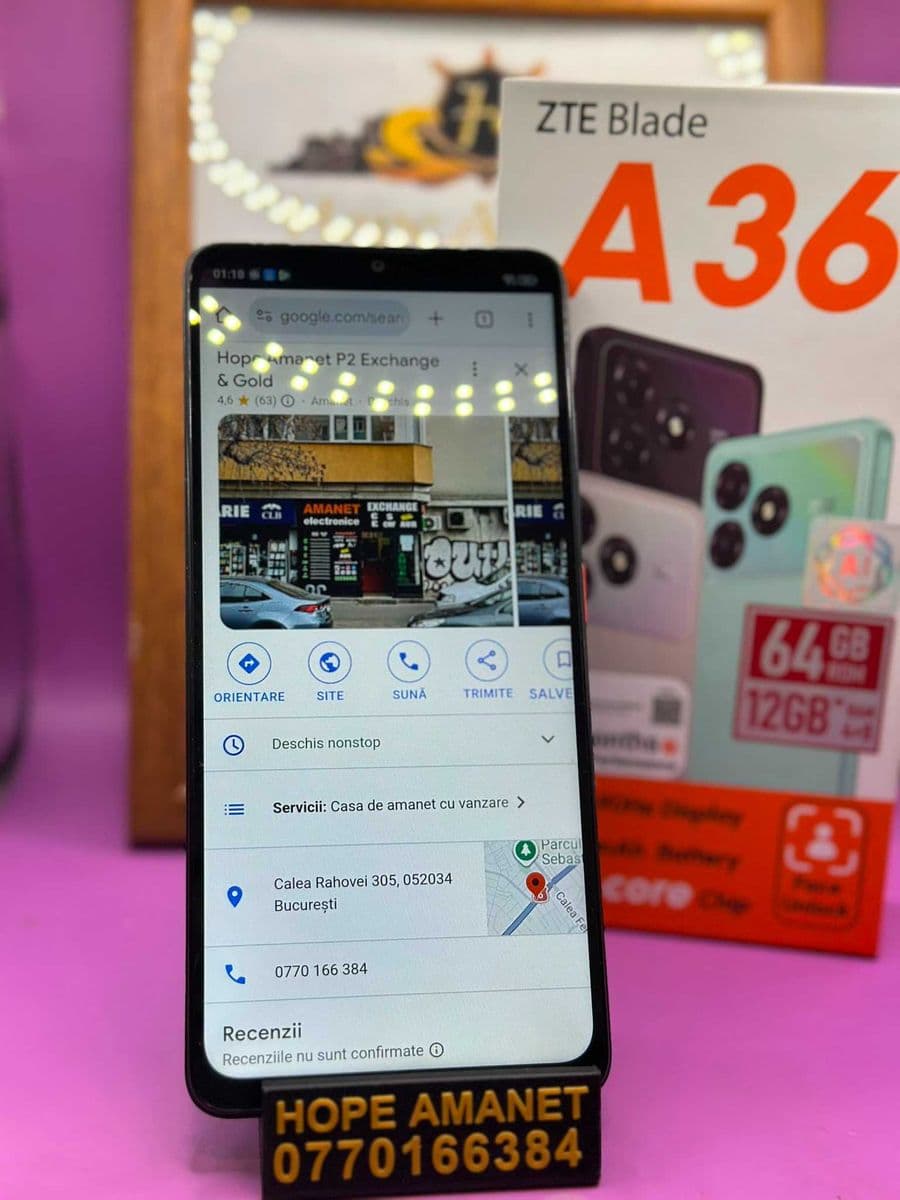 Hope Amanet P2- ZTE BLADE A36 128GB/ 6GB RAM Bucuresti Sectorul 6