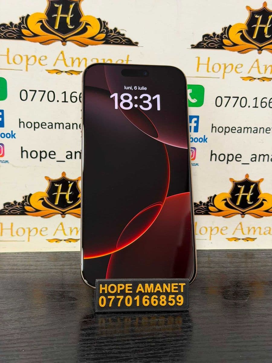 Hope Amanet P10/iPHONE 16 PRO MAX 256 GB / BAT 93% Bucuresti Sectorul 5