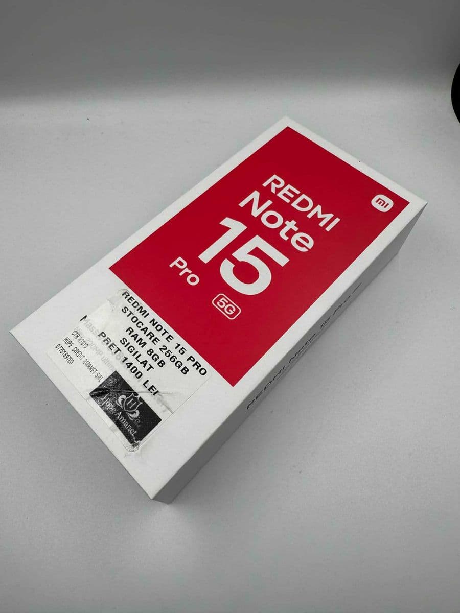 Hope Amanet P5-Redmi Note 15 Pro,Black, 256GB/8GB, Sigilat ! Bucuresti Sectorul 6