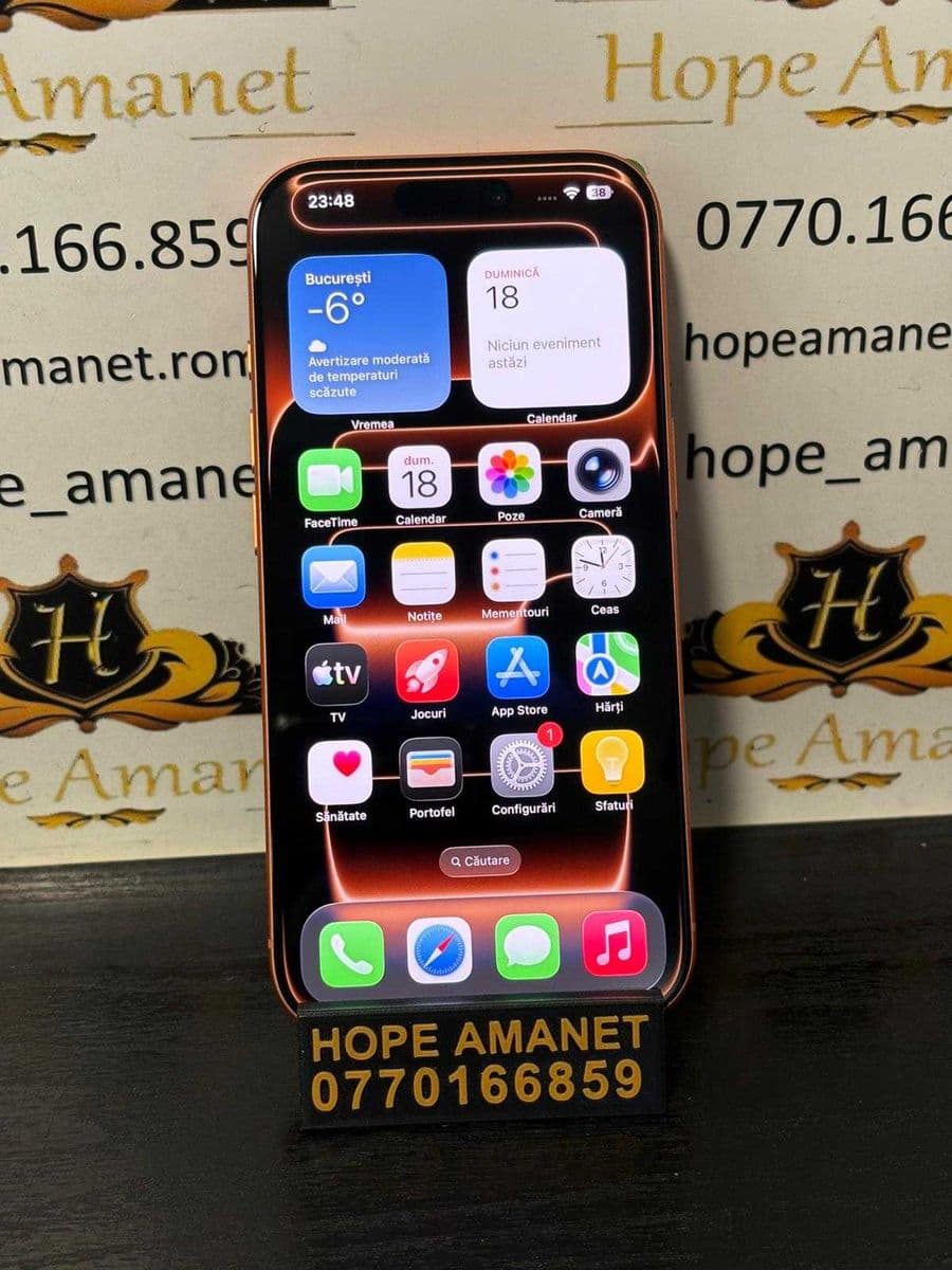 Hope Amanet P10/iPhone 17 Pro 256 GB Cosmic Orange/ Baterie 100% / 143 cic Bucuresti Sectorul 5