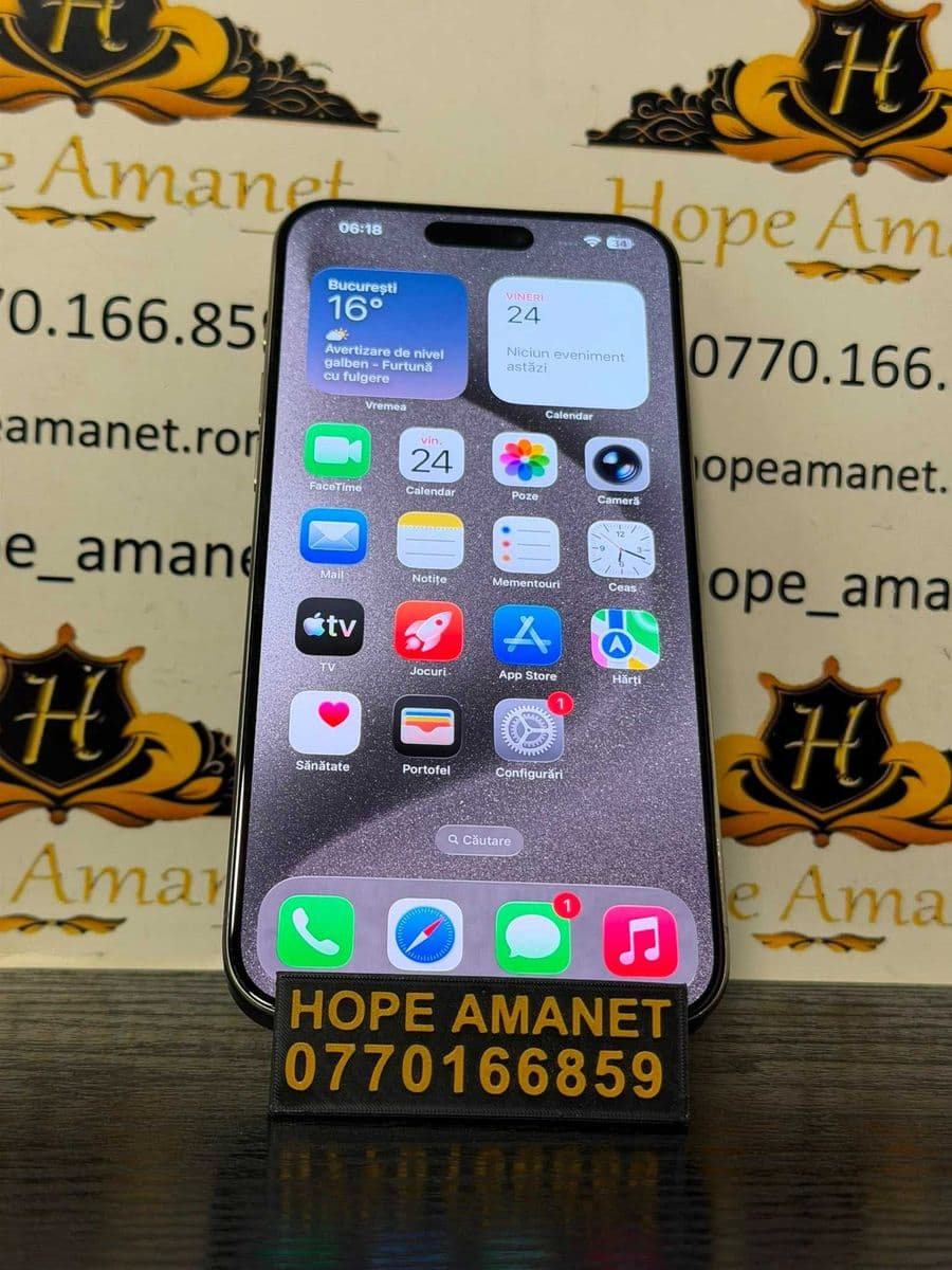 Hope Amanet P10/IPHONE 15 PRO MAX 256 GB BATERIE 98% Bucuresti Sectorul 6
