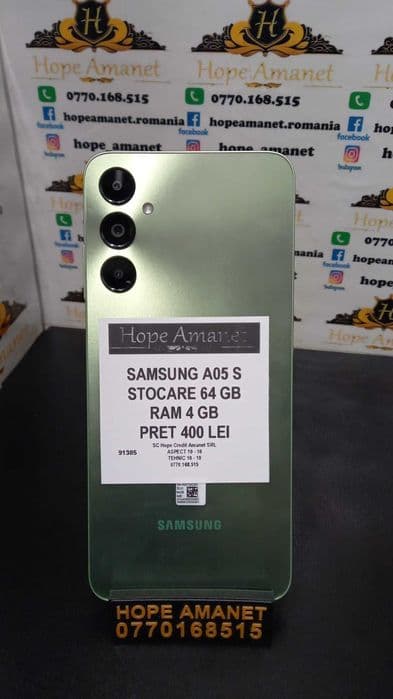 Hope Amanet P3/ SAMSUNG A05S 64GB/ 4GB RAM Bucuresti Sectorul 6