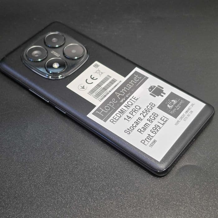 HOPE AMANET P8 REDMI NOTE 14 PRO 256 gb 8 gb ram Bucuresti Sectorul 6