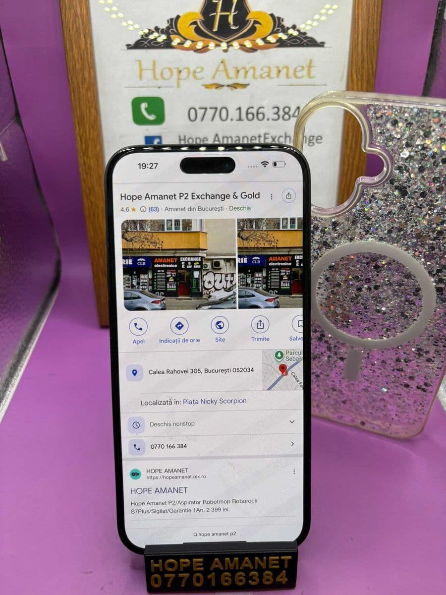 HOPE AMANET P2-Iphone 16 plus 128 GB/100% BAT 54 cicl Bucuresti Sectorul 5