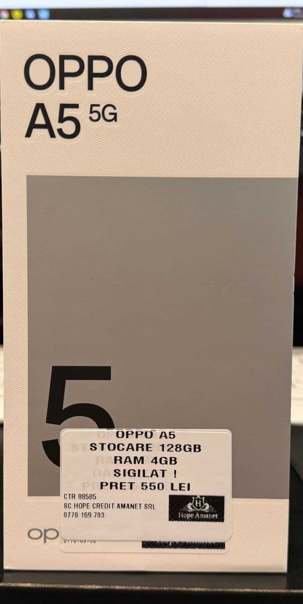 Hope Amanet P5 - Oppo A5 // 128GB // Sigilat ! Bucuresti Sectorul 2