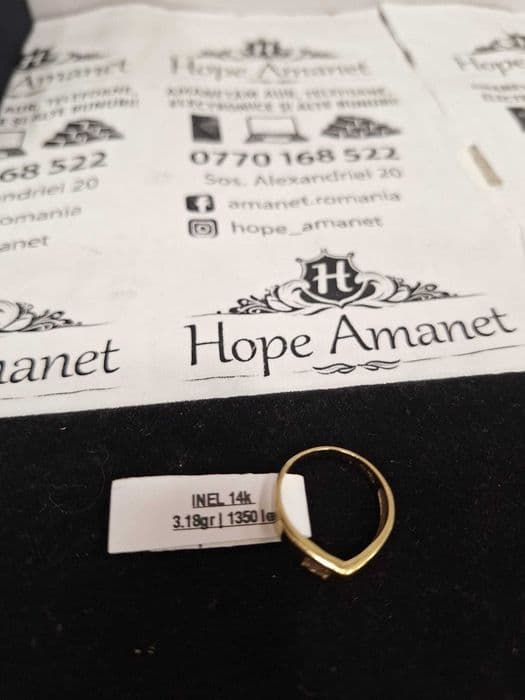Hope Amanet P1/Inel dama AUR Galben 14K/COD 101692/53mm Bucuresti Sectorul 5