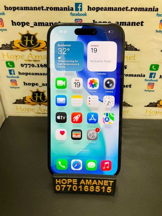 Hope Amanet P3 Iphone 16 / 256 gb / 90% baterie Bucuresti Sectorul 6
