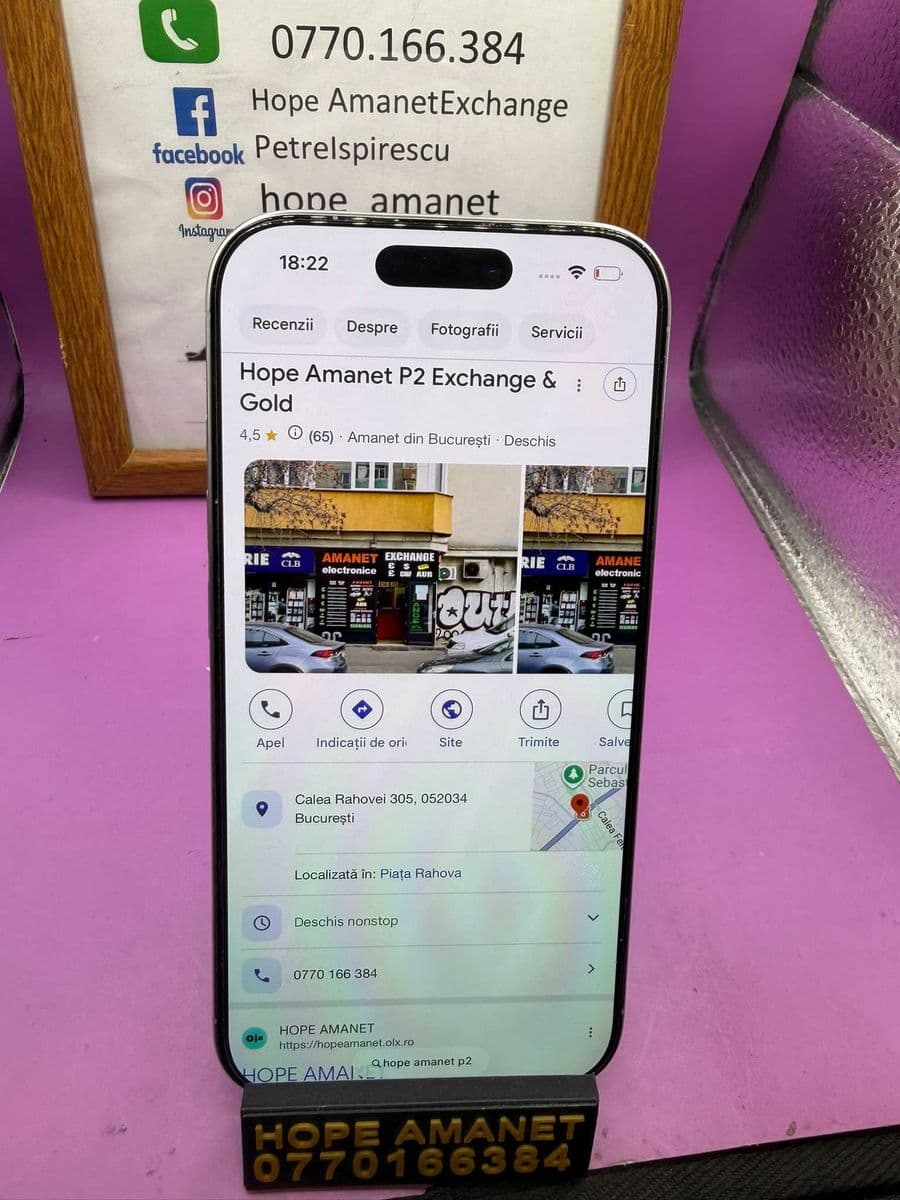 HOPE AMANET P2-Iphone 16 pro 128 GB/90% BAT Bucuresti Sectorul 5