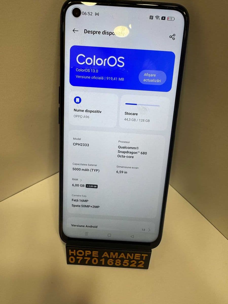 Hope Amanet P1/ Oppo A96 / COD 17362 Bucuresti Sectorul 5