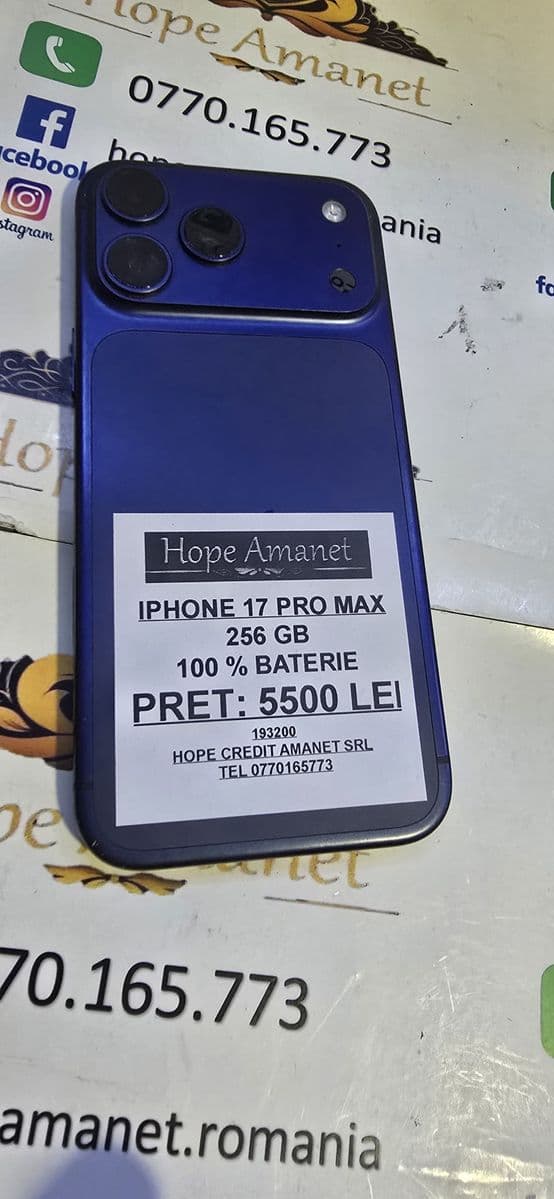 Hope Amanet P6 iphone 17 Pro Max Bucuresti Sectorul 4