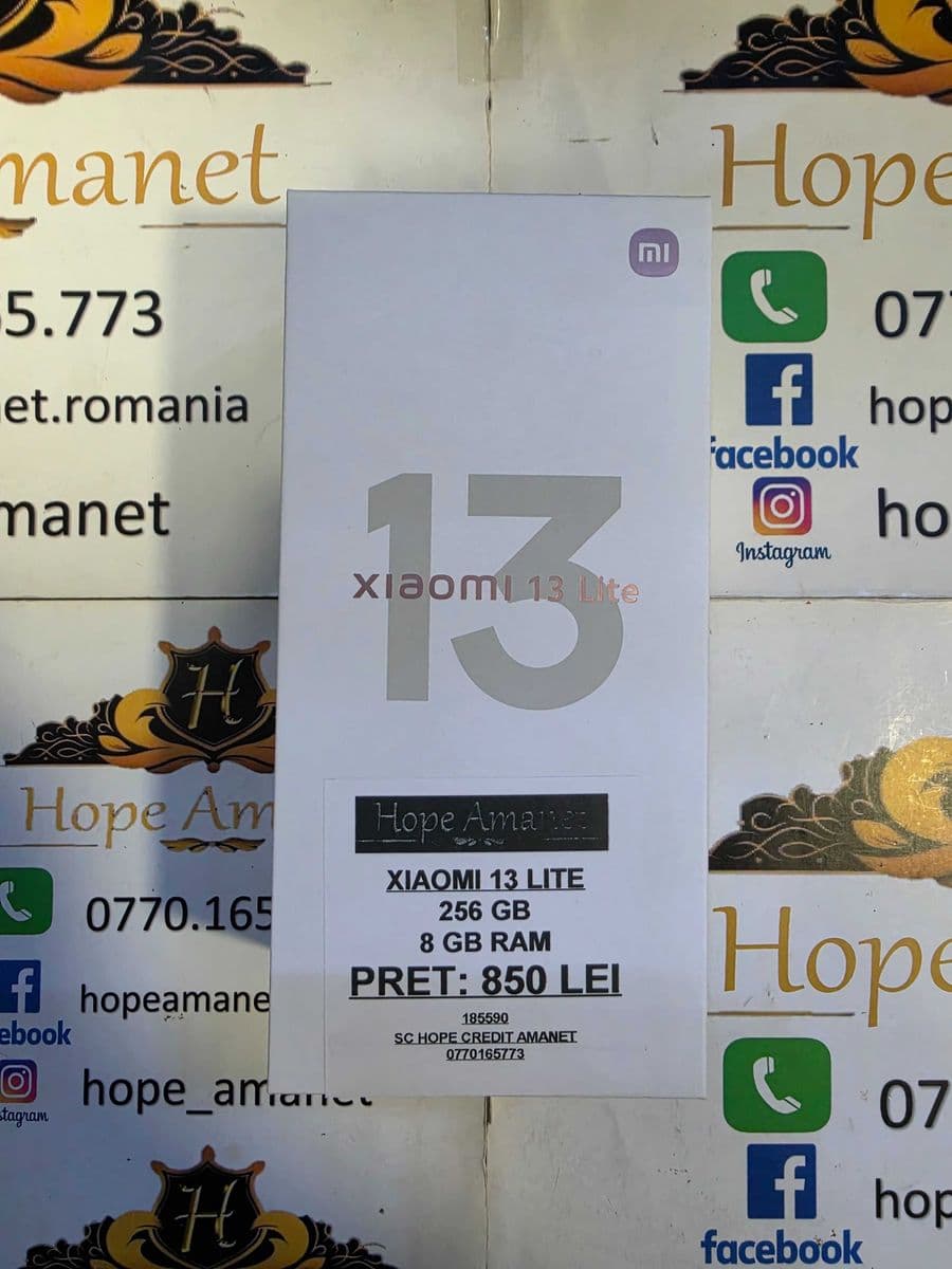 Hope Amanet P6 XIAOMI 13 LITE Bucuresti Sectorul 4