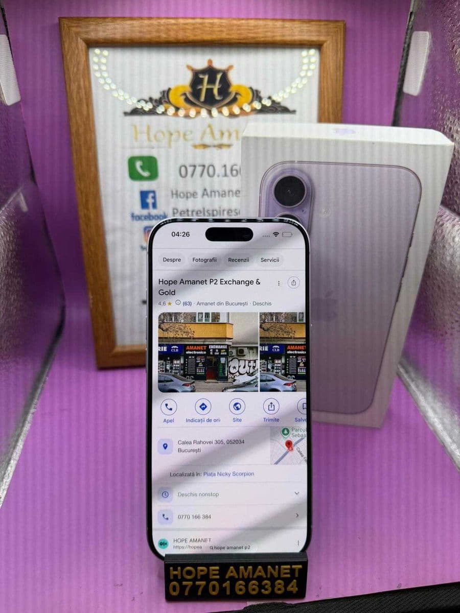 HOPE AMANET P2-Iphone 17 la cutie 256 GB/100% BAT 8 cicl Bucuresti Sectorul 5