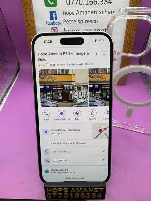 HOPE AMANET P2 - Iphone 15 /128GB / Baterie 100% / 79 CIcluri Bucuresti Sectorul 5