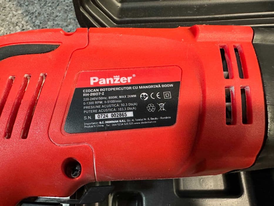 Hope Amanet P10/Ciocan rotopercutor Panzer RH-2607Z Bucuresti Sectorul 5