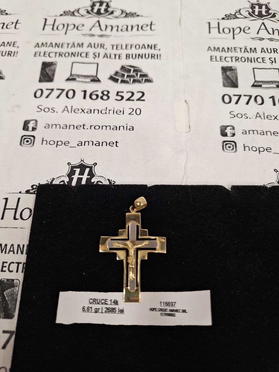 Hope Amanet P1/CRUCE aur 14k/6.61gr Bucuresti Sectorul 5